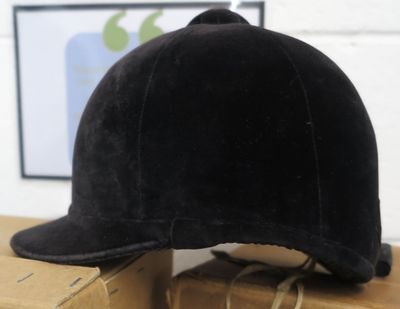 57cm Patey , Black Hunt Cap