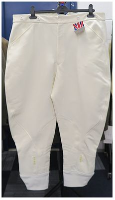Gents 42 Gents 42" Extra Long, One Way Stretch Breeches - White *Special*