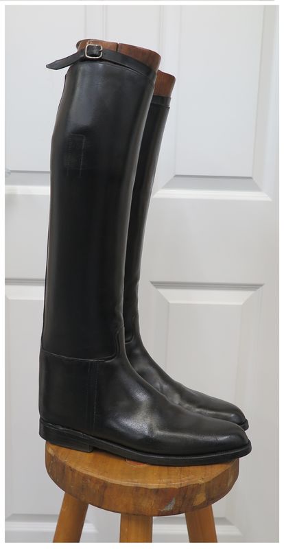 Size 12.5, Foster & Sons, Black Leather Boots Size 12.5, Foster & Sons, Black Leather Boots