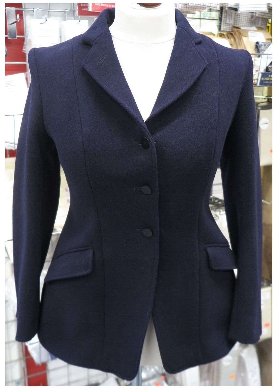 Ladies 38" Foxley, Navy Hunt Coat