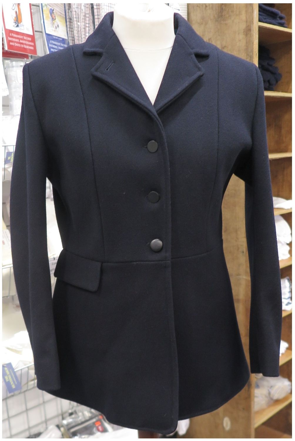 Ladies 44" Mears,  Navy Hunt Coat