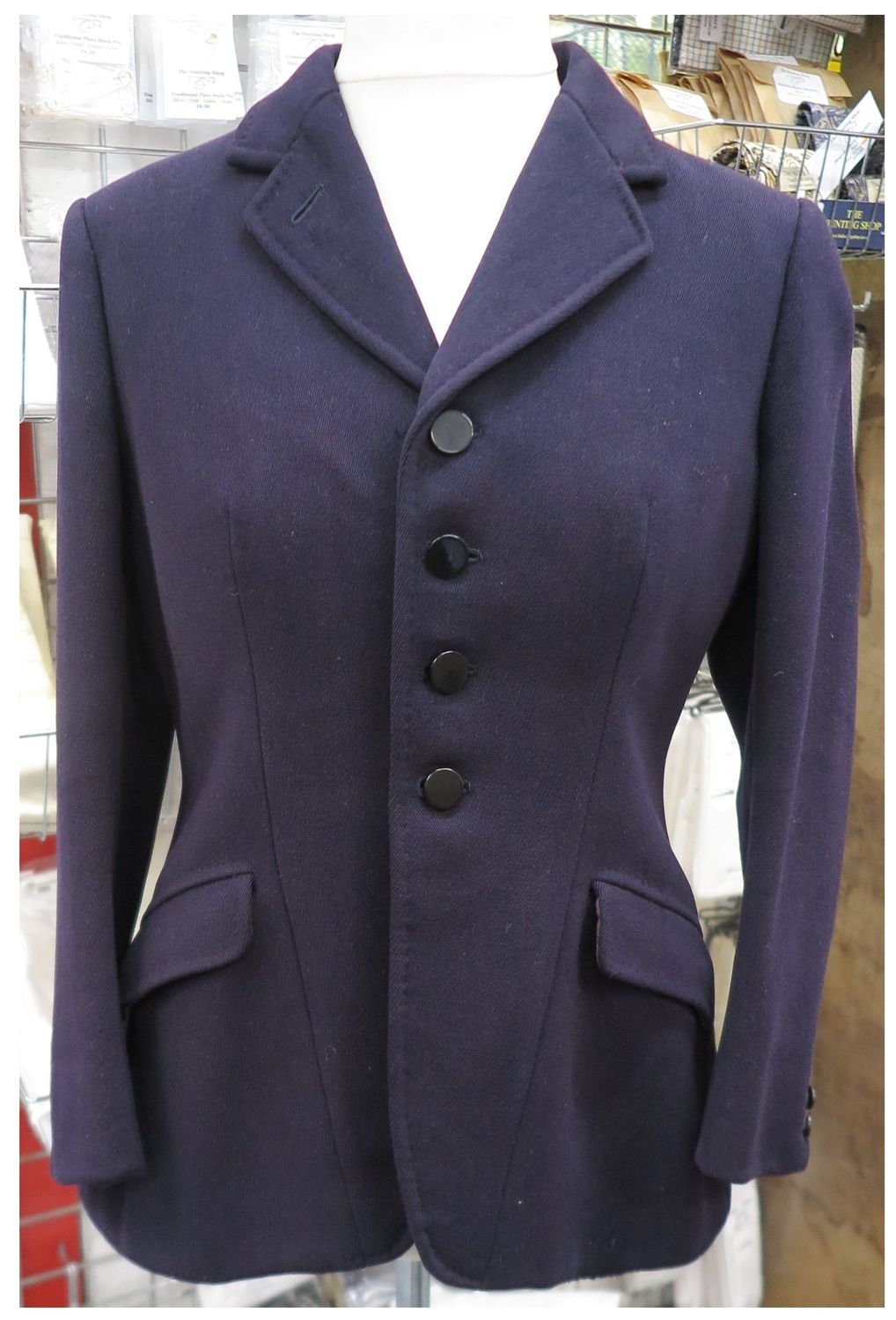 Ladies 38" Bernard Weatherill, Navy Hunt Coat