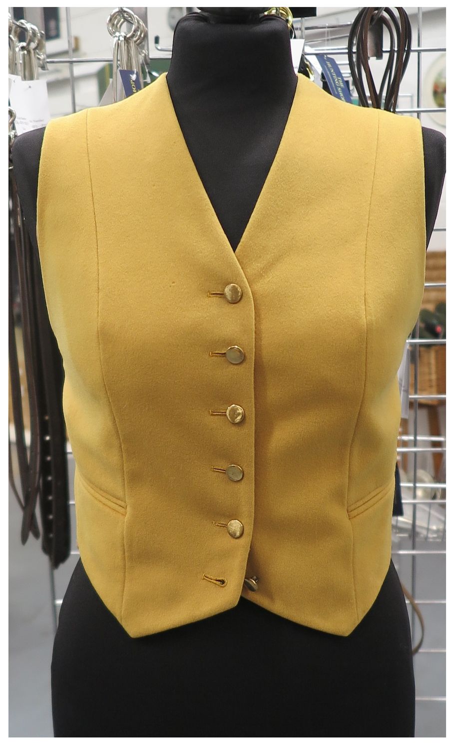 Ladies 32", Moss Bros Mustard Waistcoat
