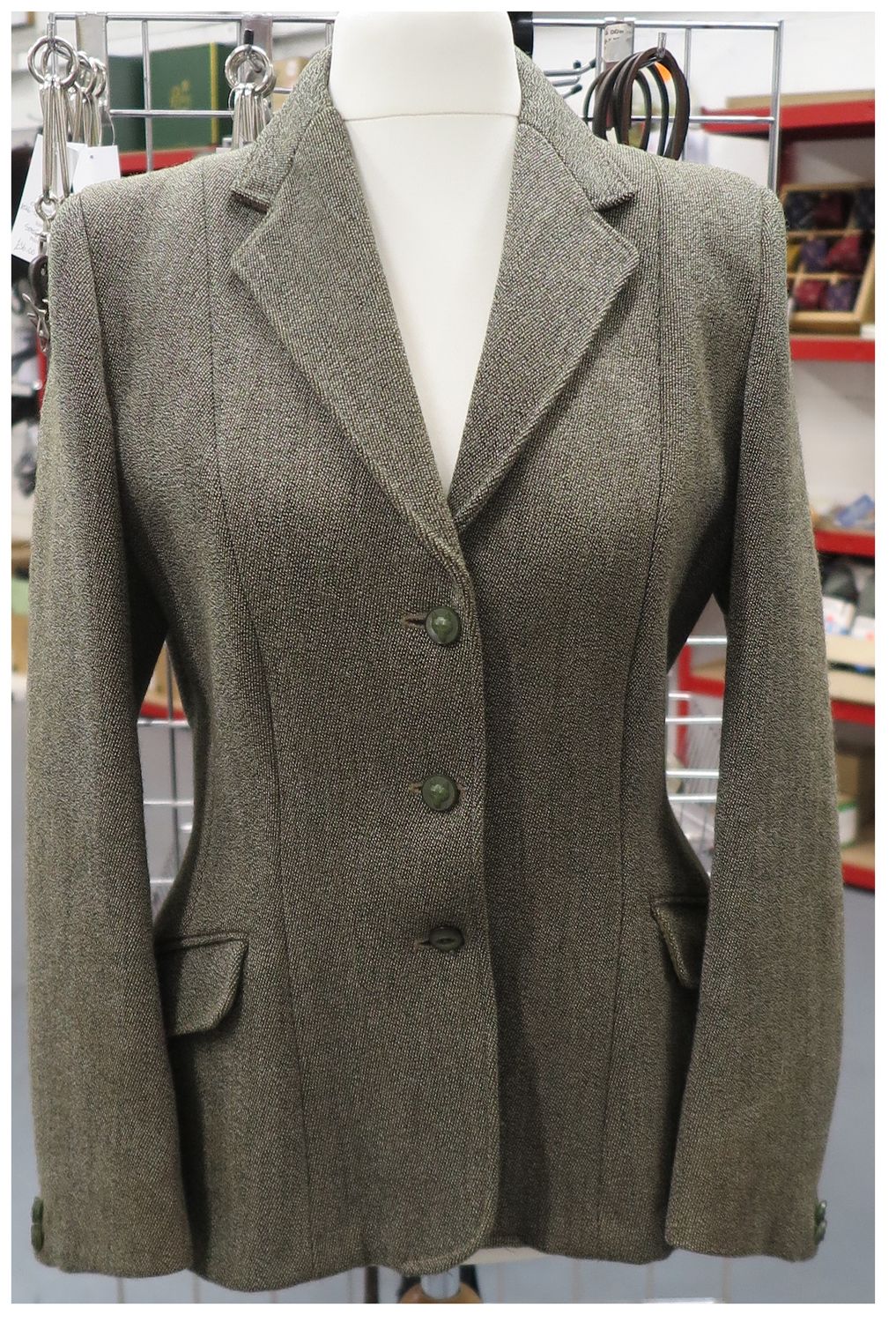 Ladies 36" Derby House, Tweed Hacking Jacket