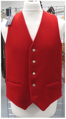 Gents 40 Gents 40" Alexander James, Scarlet Waistcoat