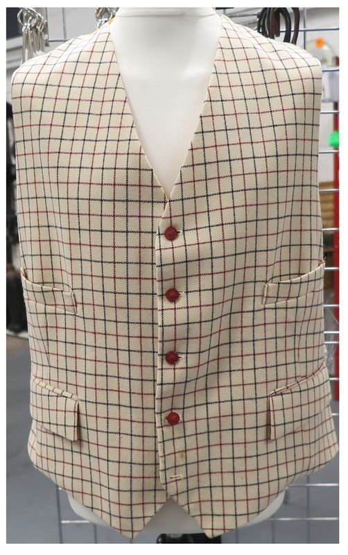 Gents 48 Gents 48" Mears, Tattersall Waistcoat
