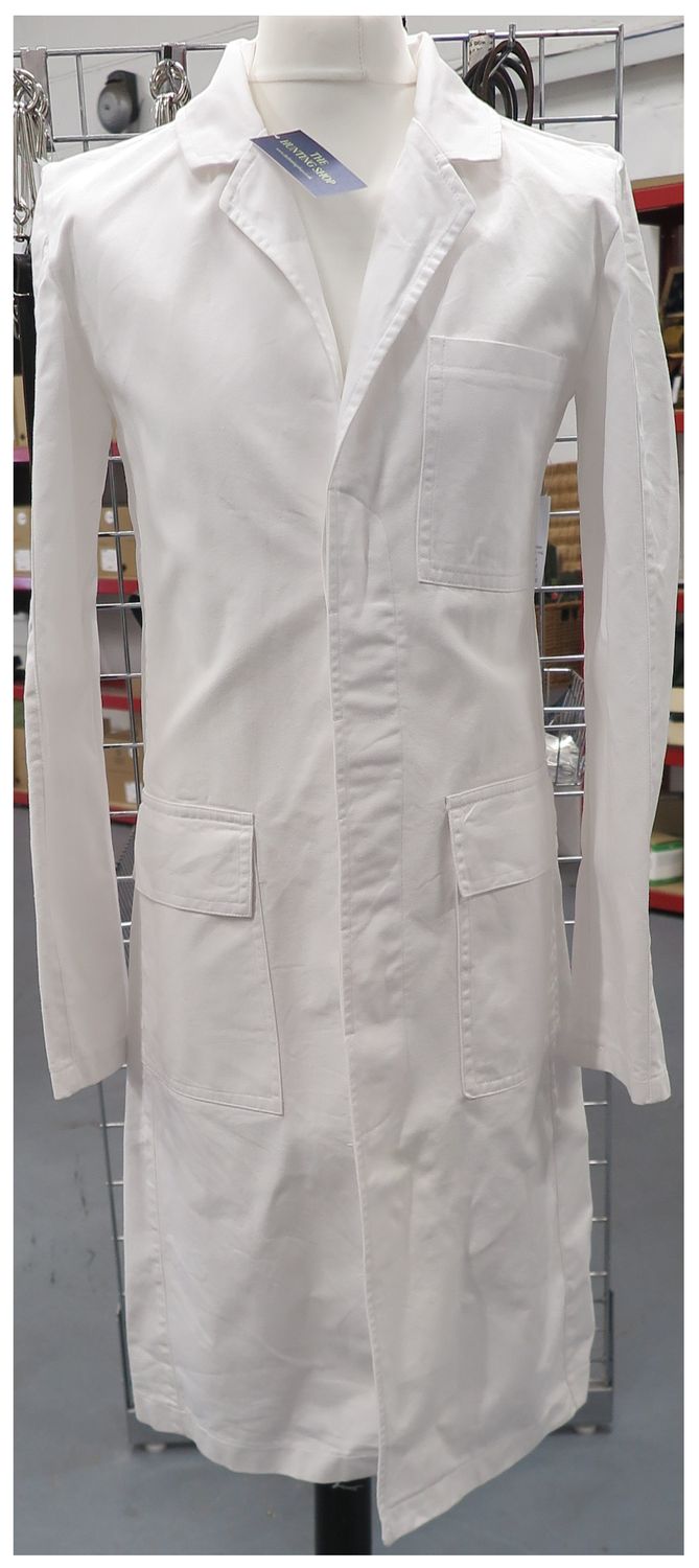 40 40" Long White Kennel Coat
