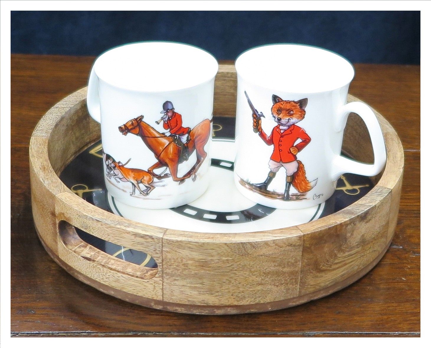 Stylish Equestrian Round Tray