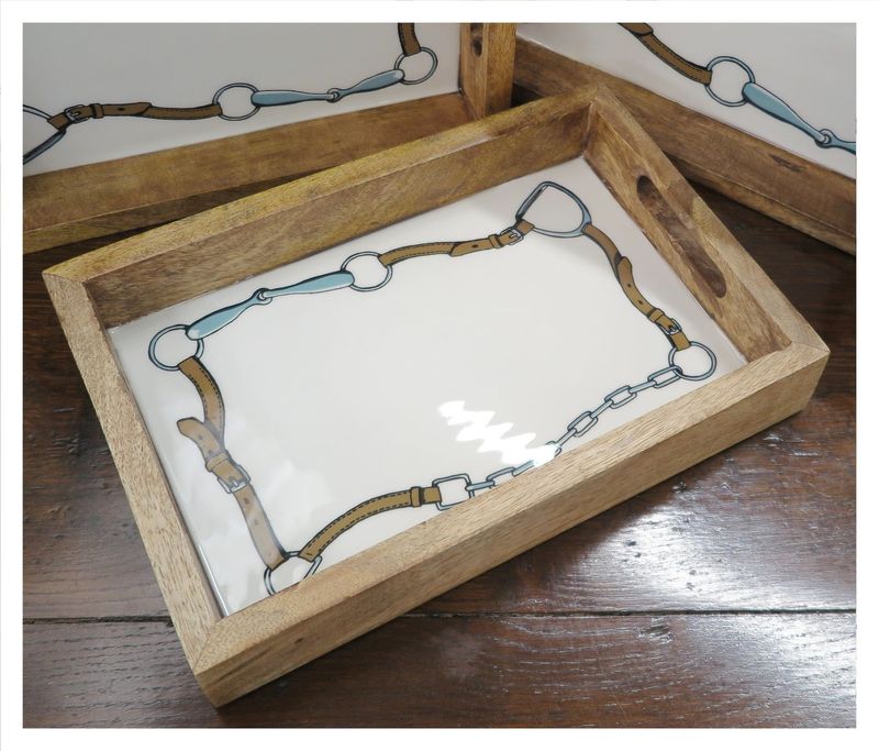 Contemporary Equestrian Tray Contemporary Equestrian Tray