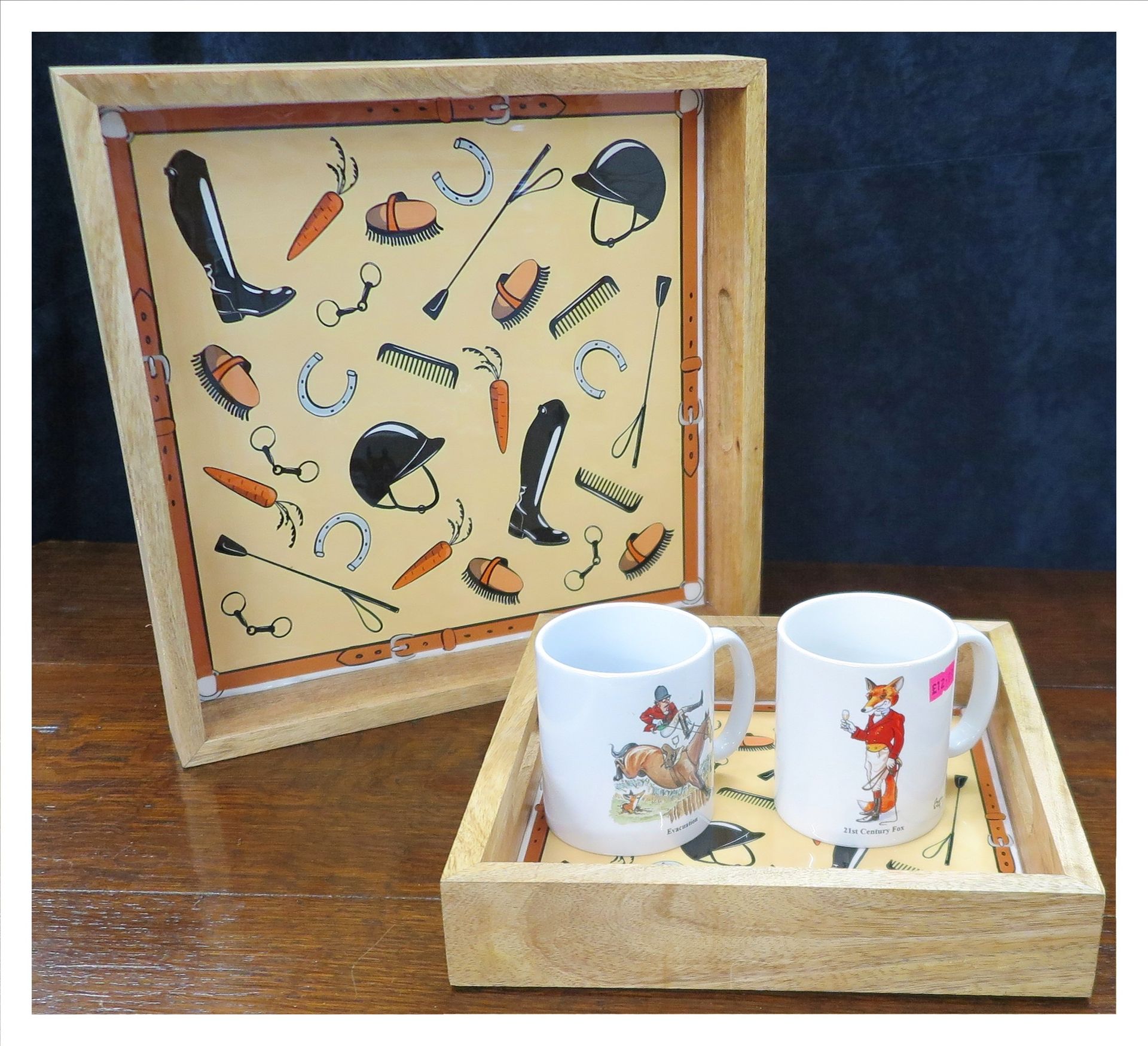 Square Equestrian Tray