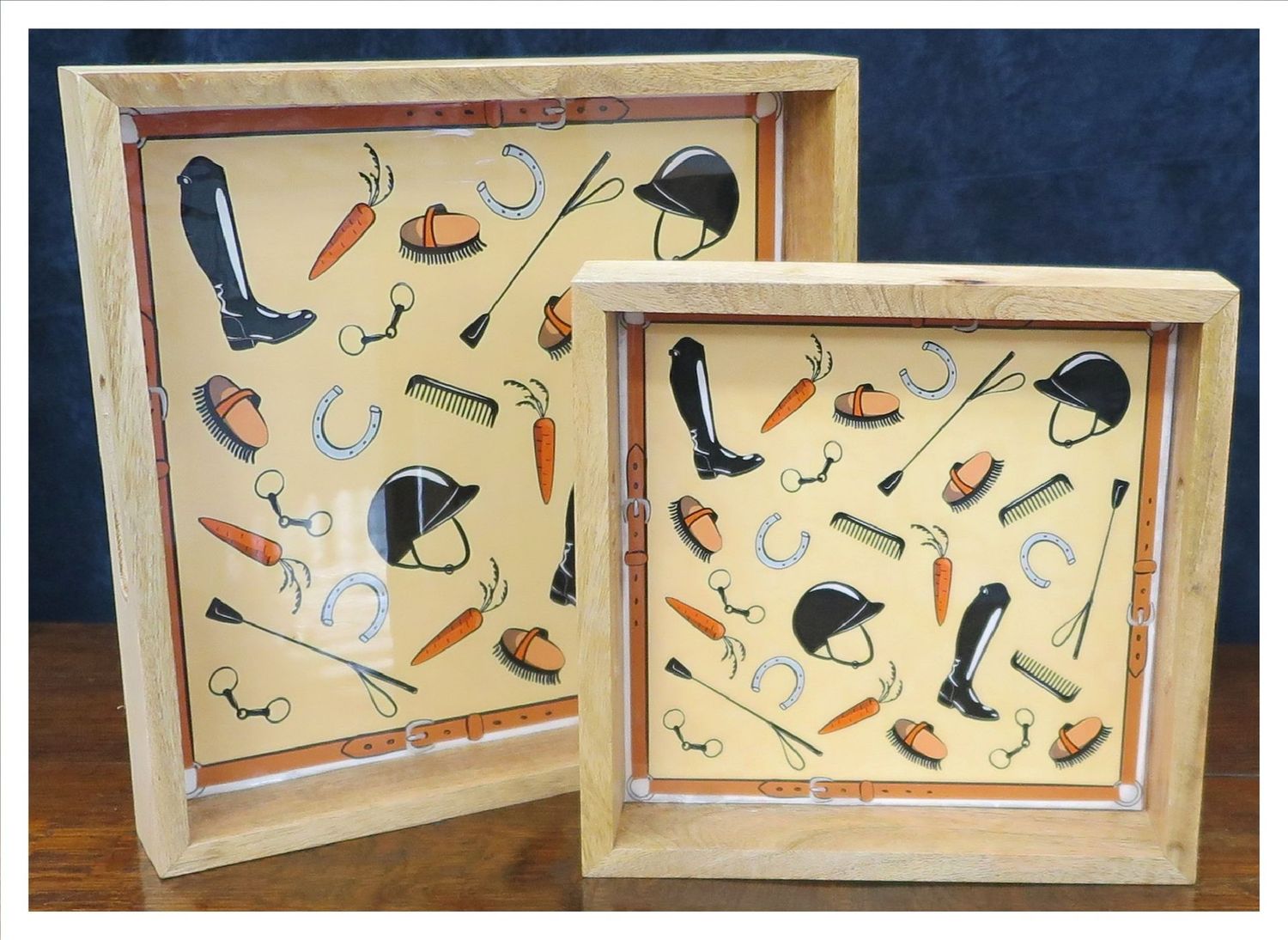 Square Equestrian Tray