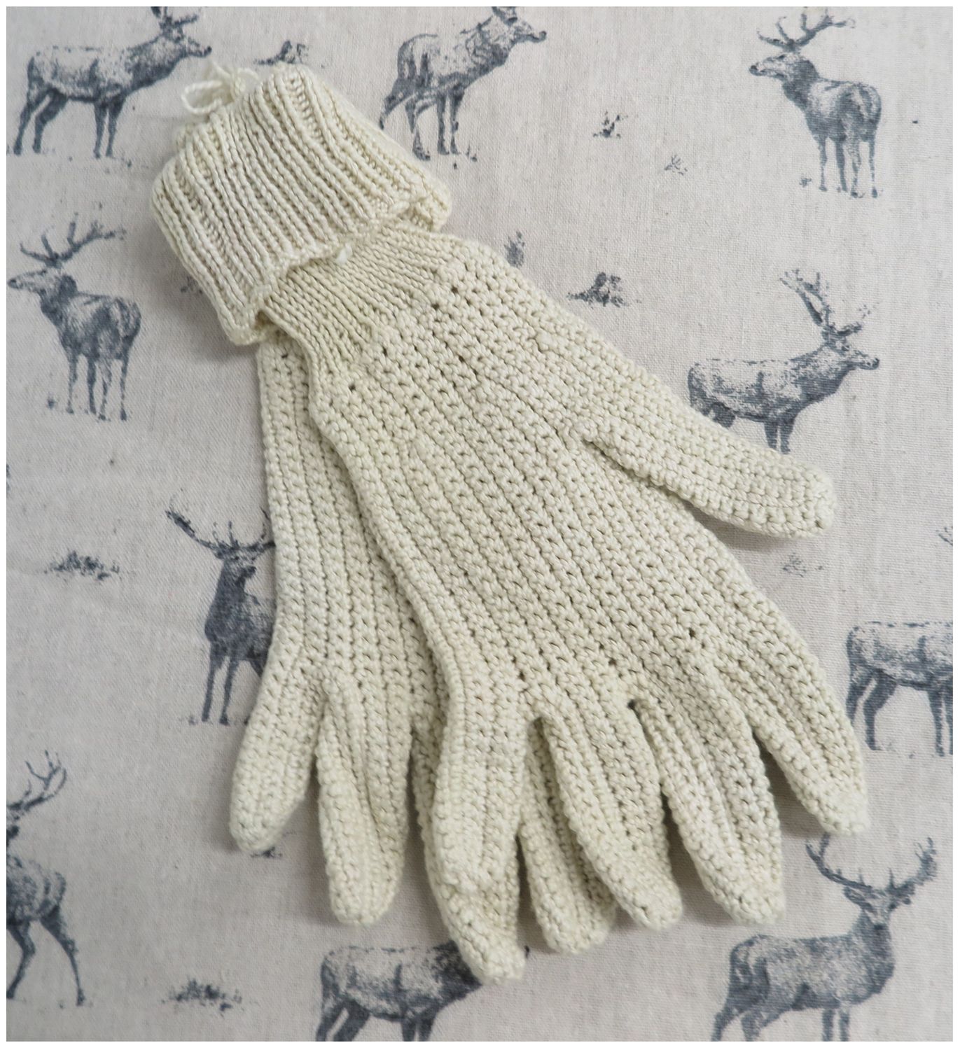 Crocheted Gloves - Size 8
