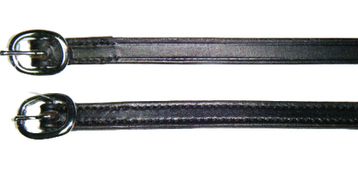 *Black, Plain Leather Spur Straps