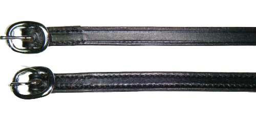 *Black, Plain Leather Spur Straps