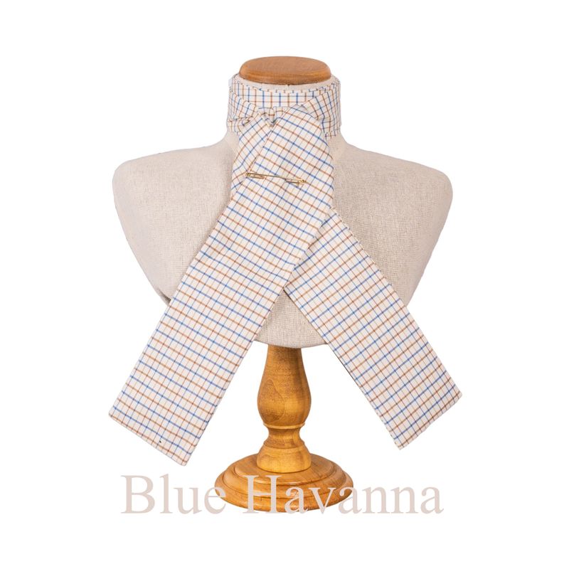 Tattersall Check Stocks - Self Tie/Four Fold