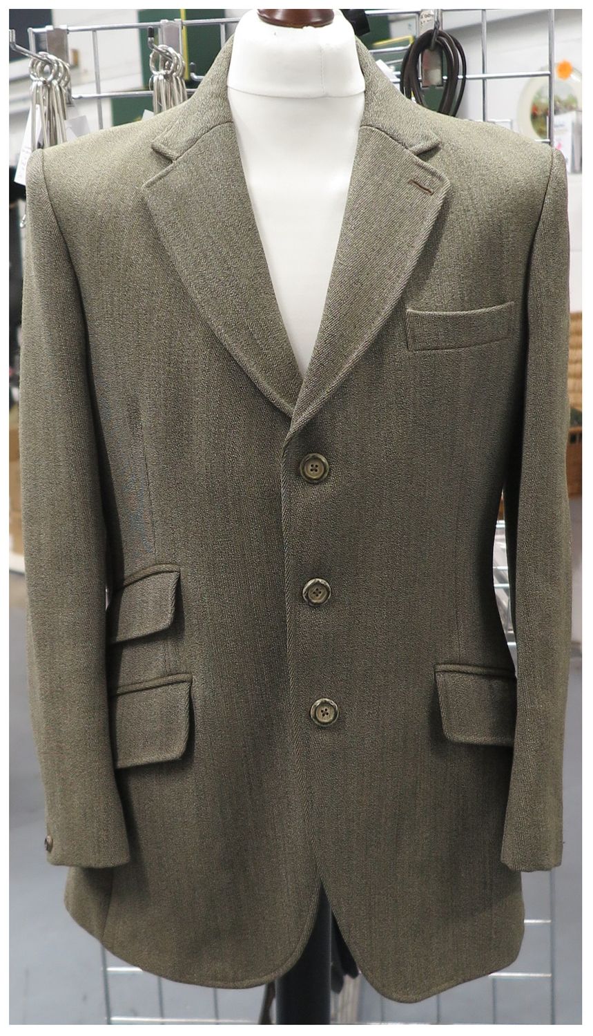 Gents 40 Gents 40" Harry Hall , Keepers Tweed Hacking Jacket