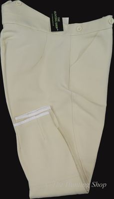Gents 40 Gents 40" Long, Cream Peaked Back, One Way Stretch Breeches