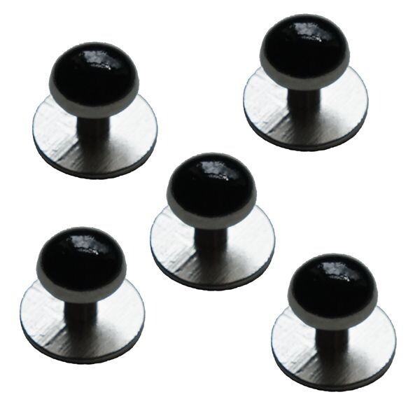 Black Onyx Coloured Shirt Studs Black Onyx Coloured Shirt Studs