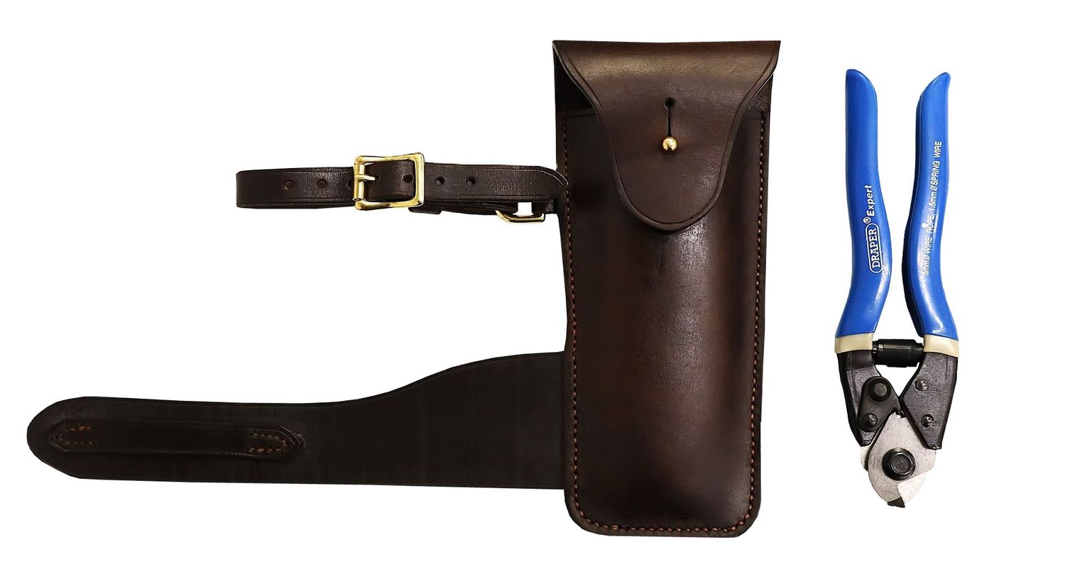 Wire Cutters in English Leather Case