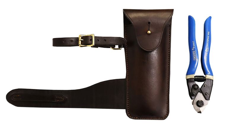 Wire Cutters in English Leather Case Wire Cutters in English Leather Case