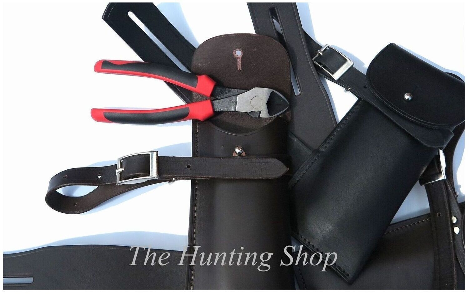 Lightweight Wire Cutters in English Leather Case Lightweight Wire Cutters in English Leather Case
