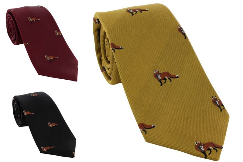 Woven Silk Fox Ties Woven Silk Fox Ties