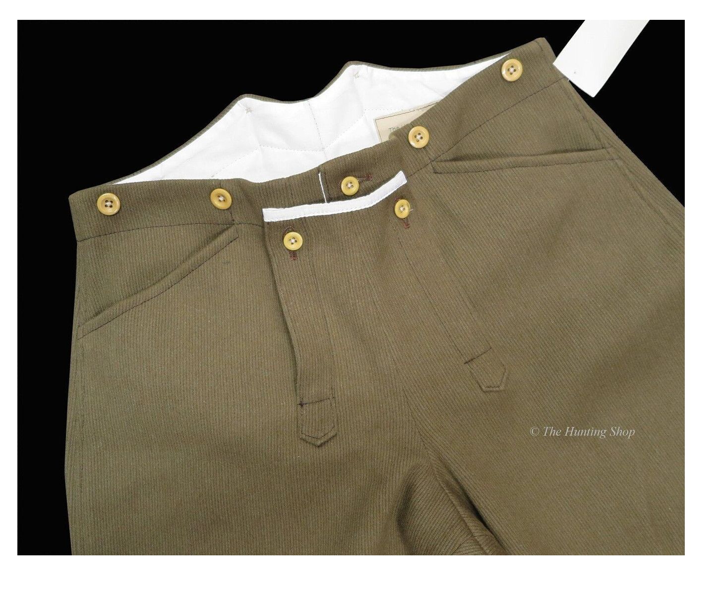 *Gents Bedford Cord Hunting Breeches, Waist Size: 32", Colour: Khaki, Special Measure: No