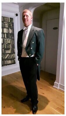 Gents 40" Green Evening Dress Tails