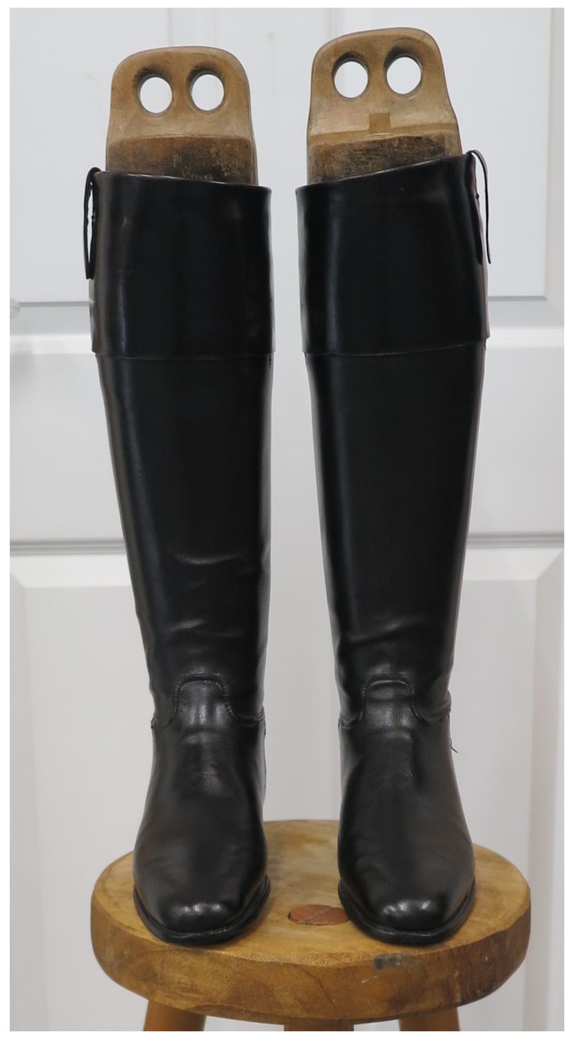 Size 6.5, Black Leather Boots with Tops Size 6.5, Black Leather Boots with Tops