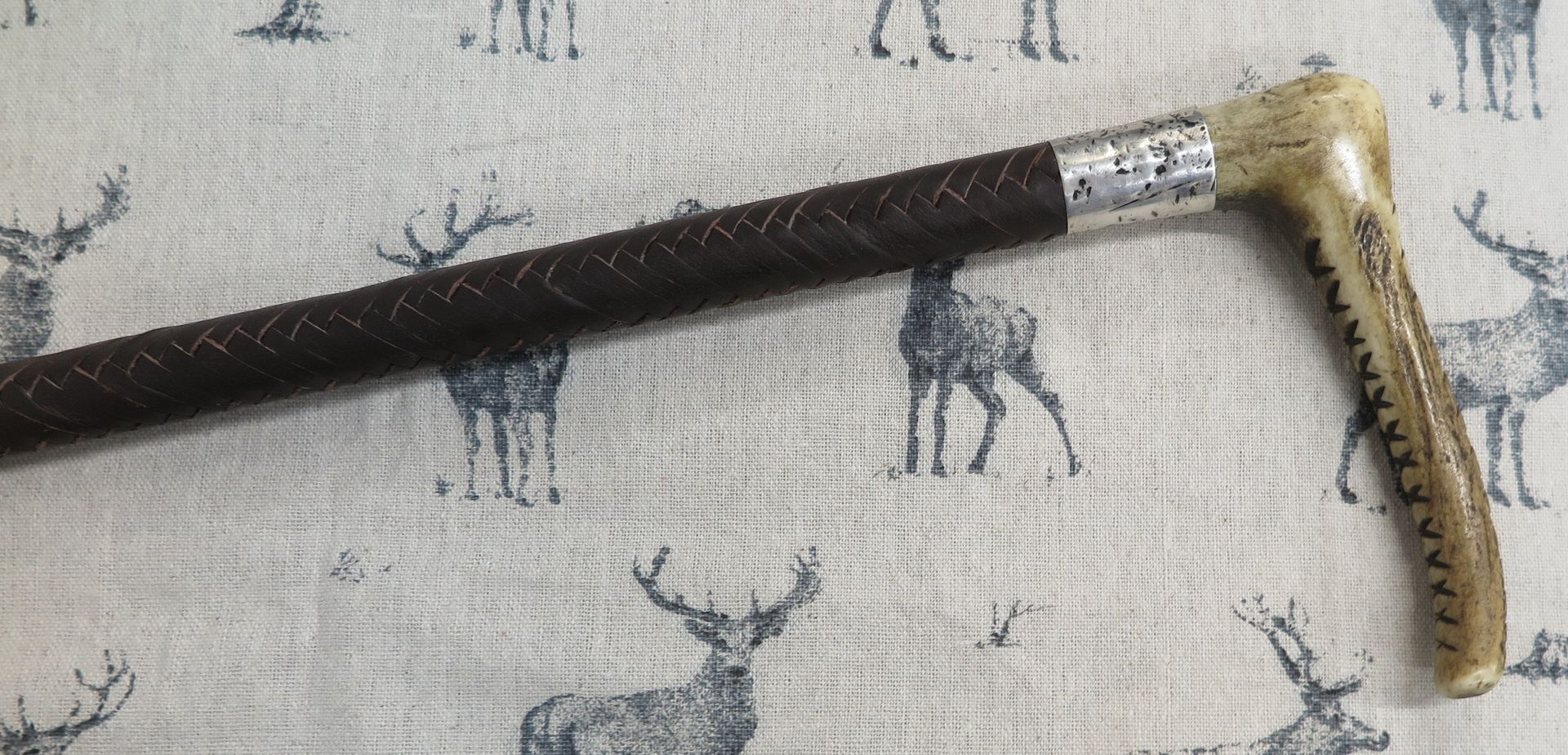 Gents Vintage c. 1909, Leather Hunting Whip