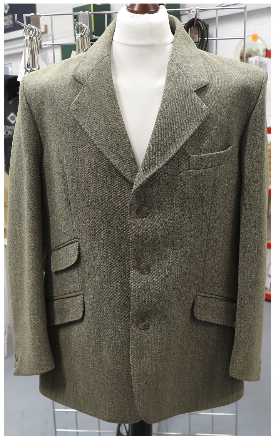 Gents 44" Brook Taverner , Keepers Tweed Hacking Jacket