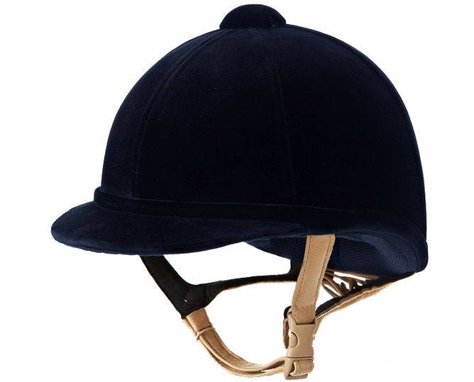 58cm Round Fit,Charles Owen, Navy Hampton