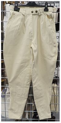 Ladies 28" Tally Ho, Cream Stretch Breeches