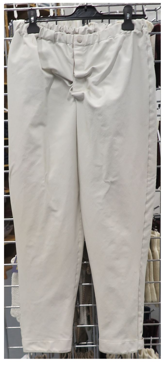 White Waterproof Overtrousers- Medium