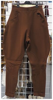 Ladies  28", Brown Twill Jodhpurs