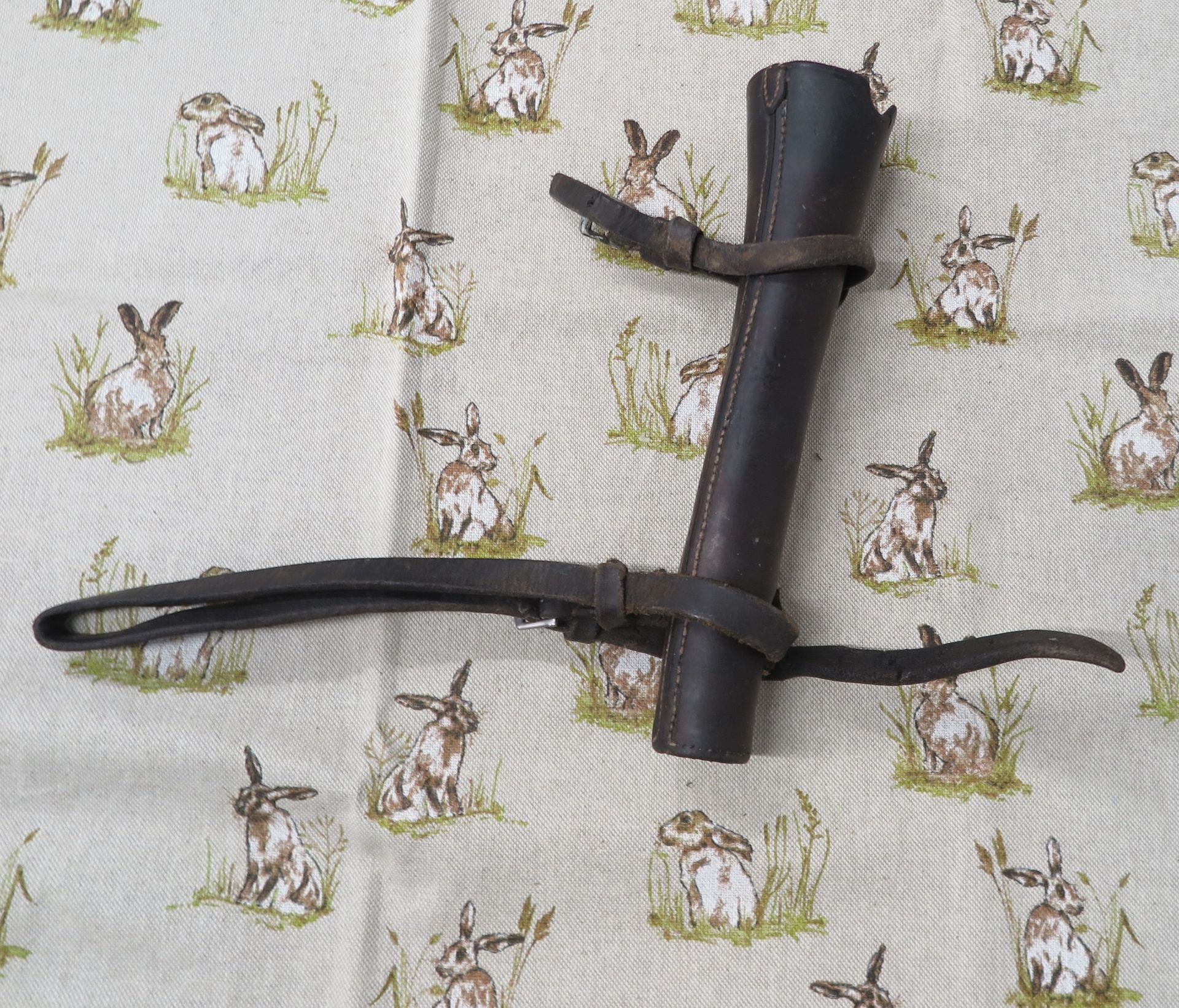 Brown Leather Horn Case