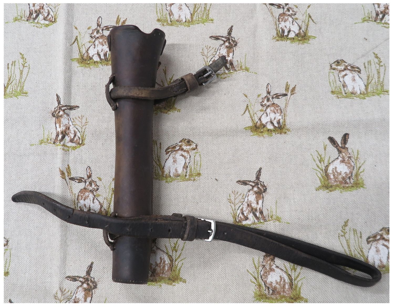 Brown Leather Horn Case