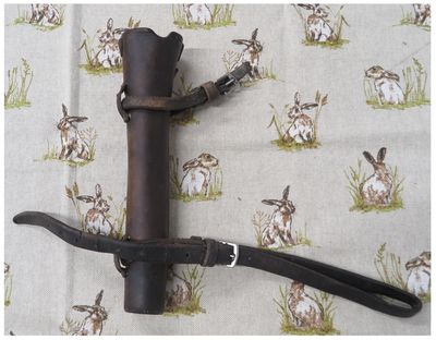 Brown Leather Horn Case