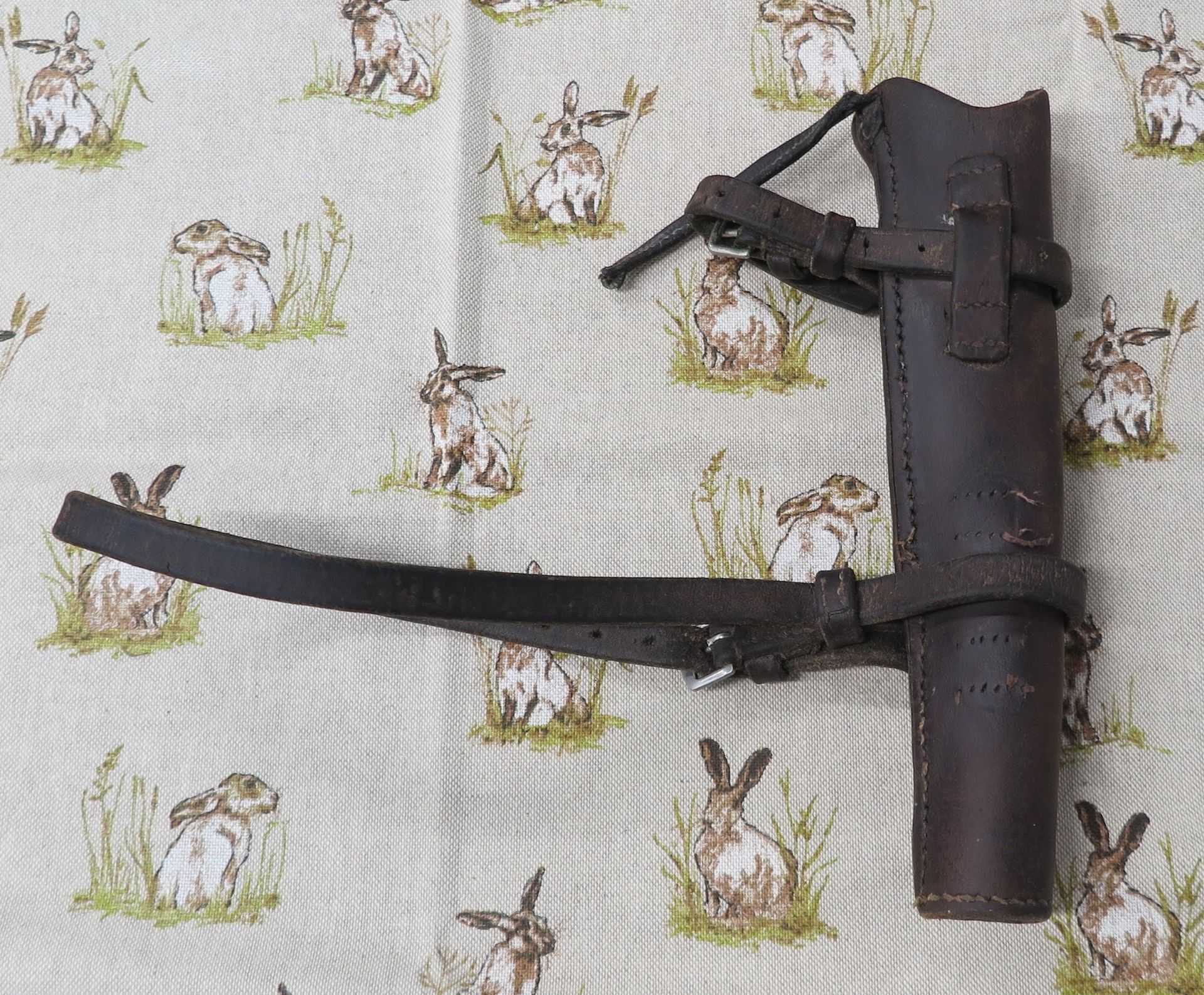 Brown Leather Horn Case