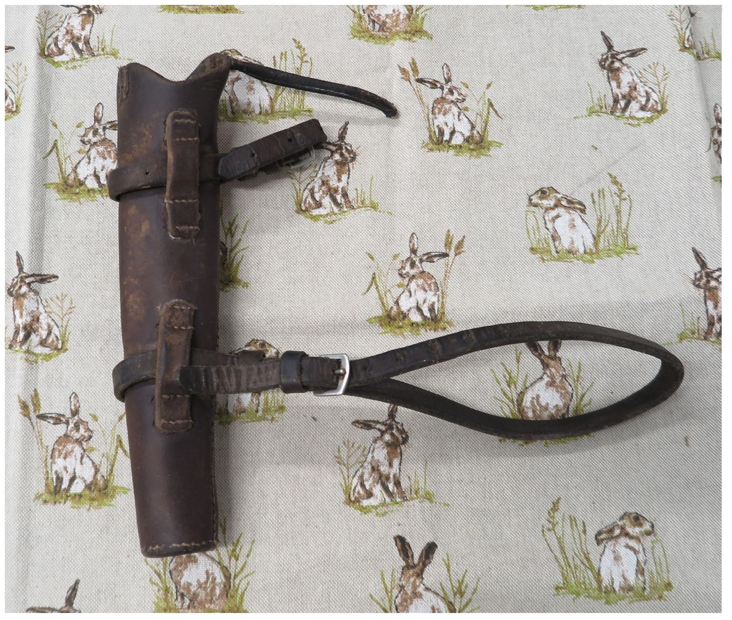 Brown Leather Horn Case