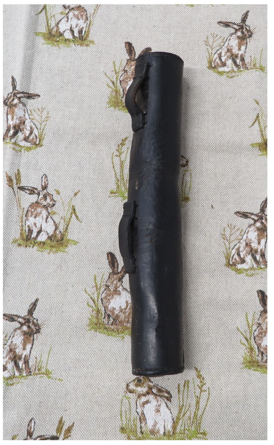 Black Leather Horn Case