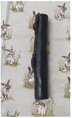 Black Leather Horn Case