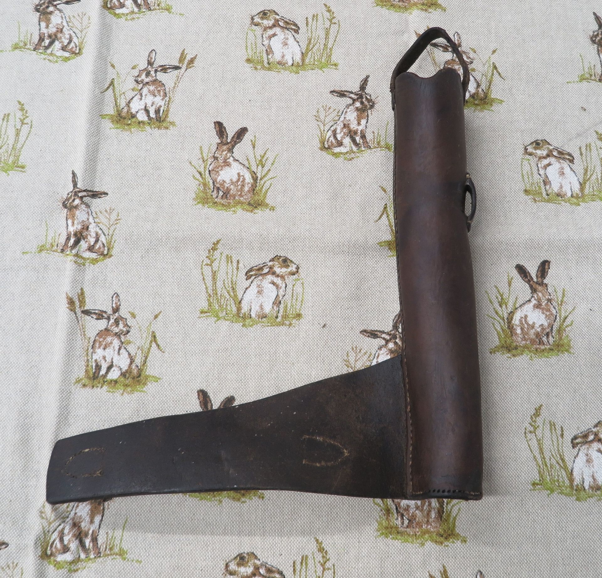 Brown Leather Horn Case