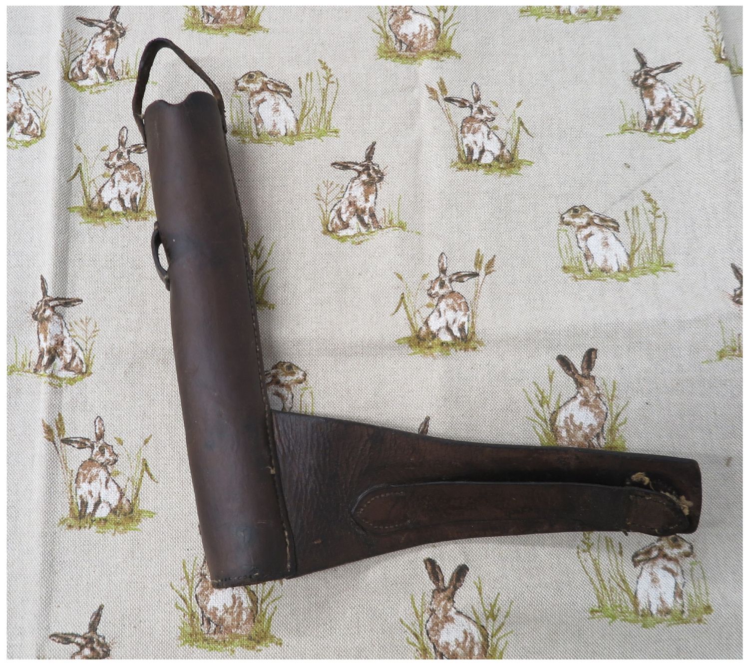 Brown Leather Horn Case