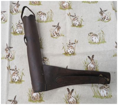 Brown Leather Horn Case