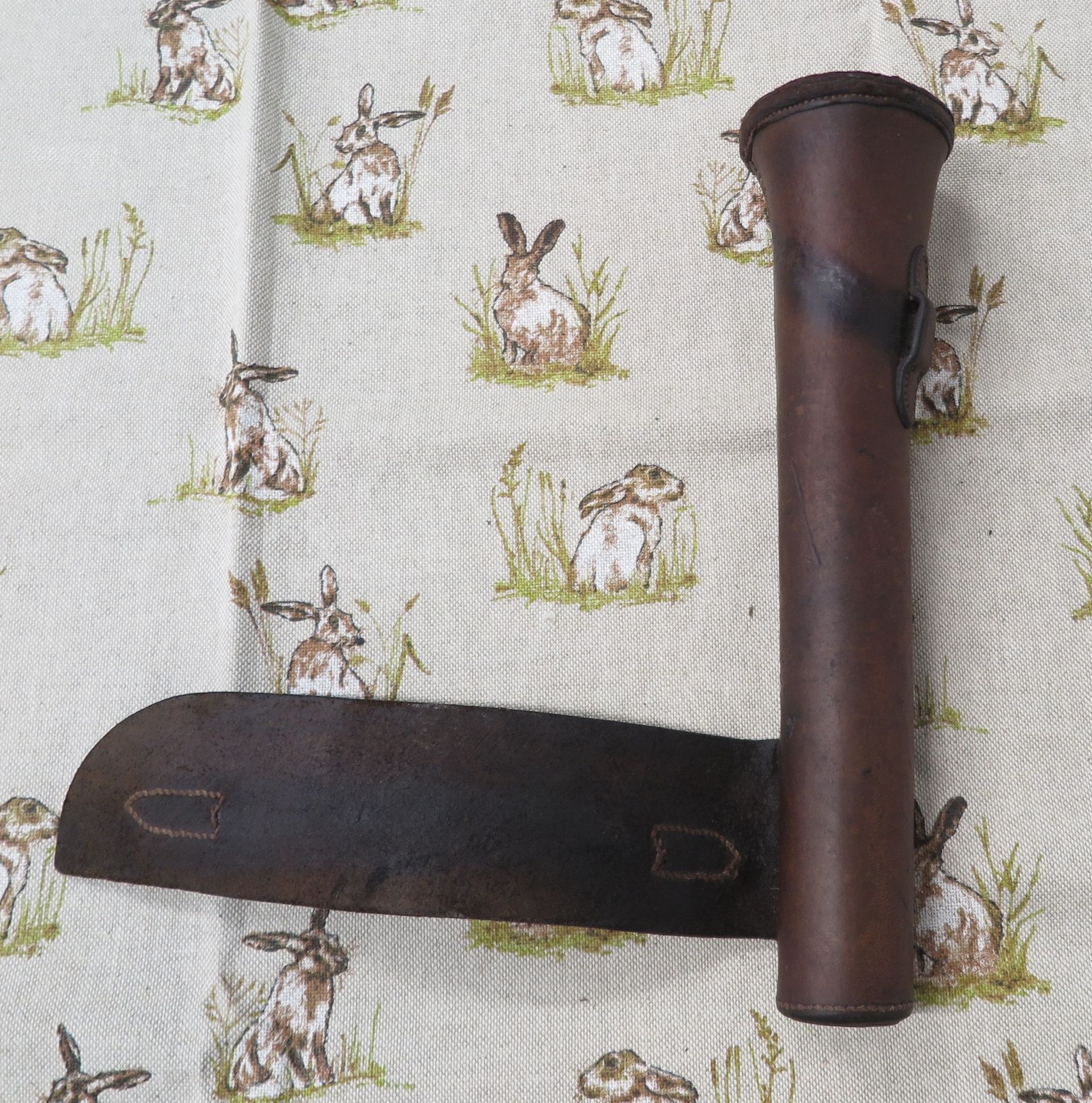 Brown Leather Horn Case