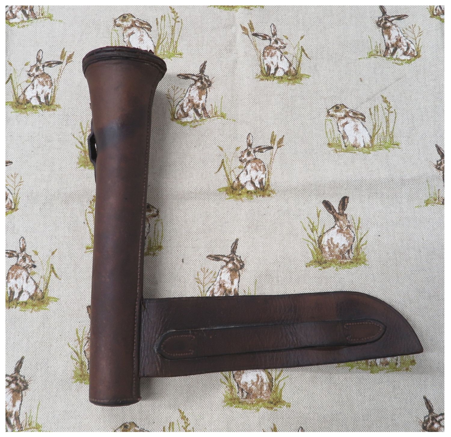 Brown Leather Horn Case