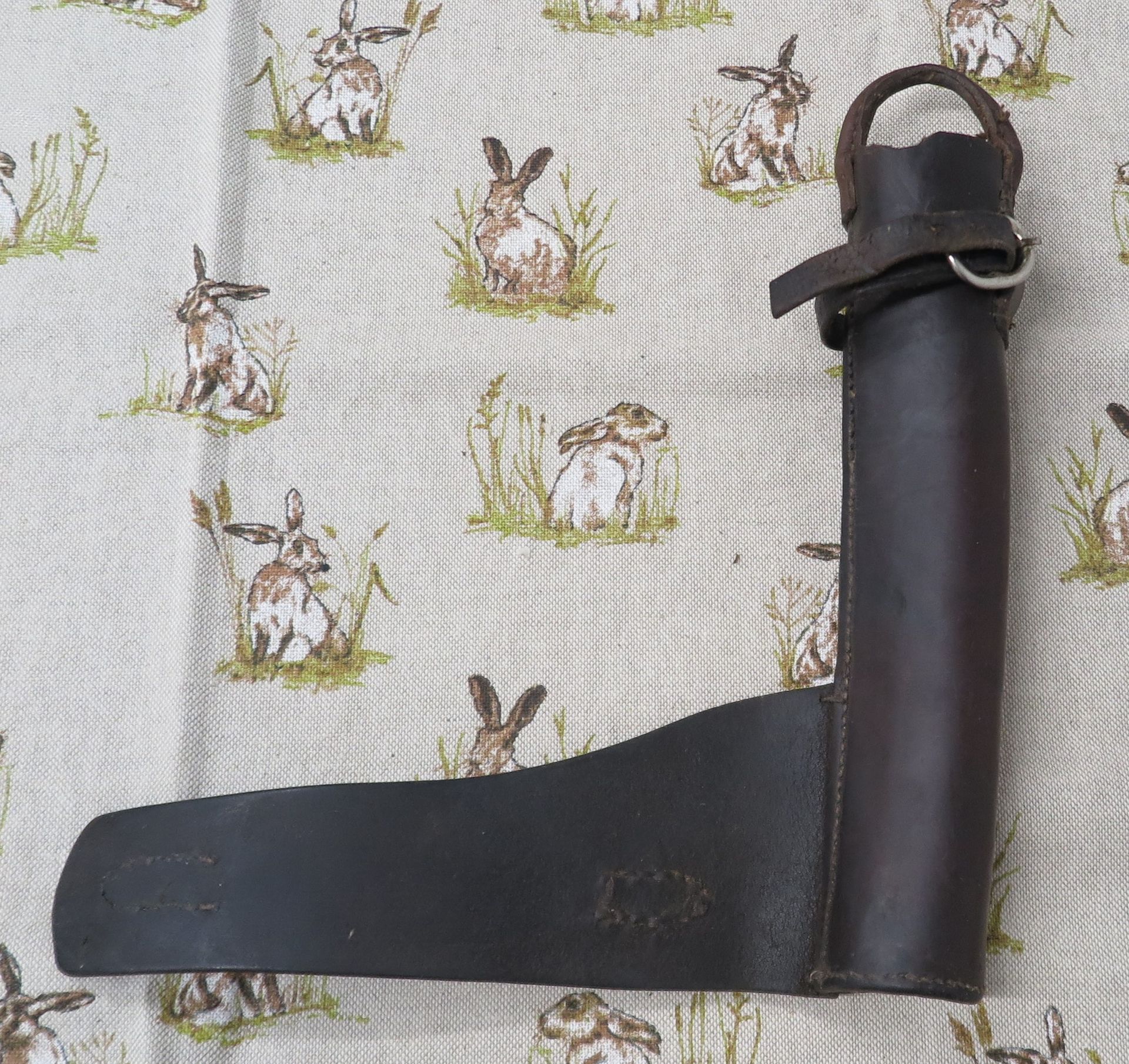 Brown Leather Horn Case