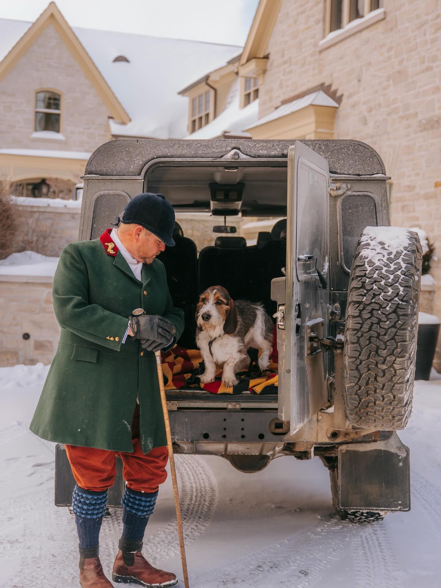*Gents Rust Moleskin Hunting Breeches