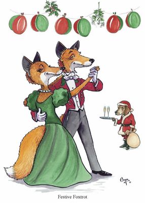 Bryn Parry 'Festive Foxtrot' Greetings Cards